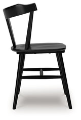 Gretlynn Black Dining Chair side alternate angle