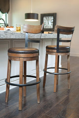 Pinnadel Bar Height Stool in rustic dining setting