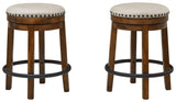 Top view of Valebeck swivel counter stool