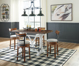Black metal footrest detail on Valebeck dining table