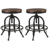 Valebeck bar stool showing black metal frame and footrest