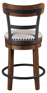 Valebeck Bar Stool back view showing frame