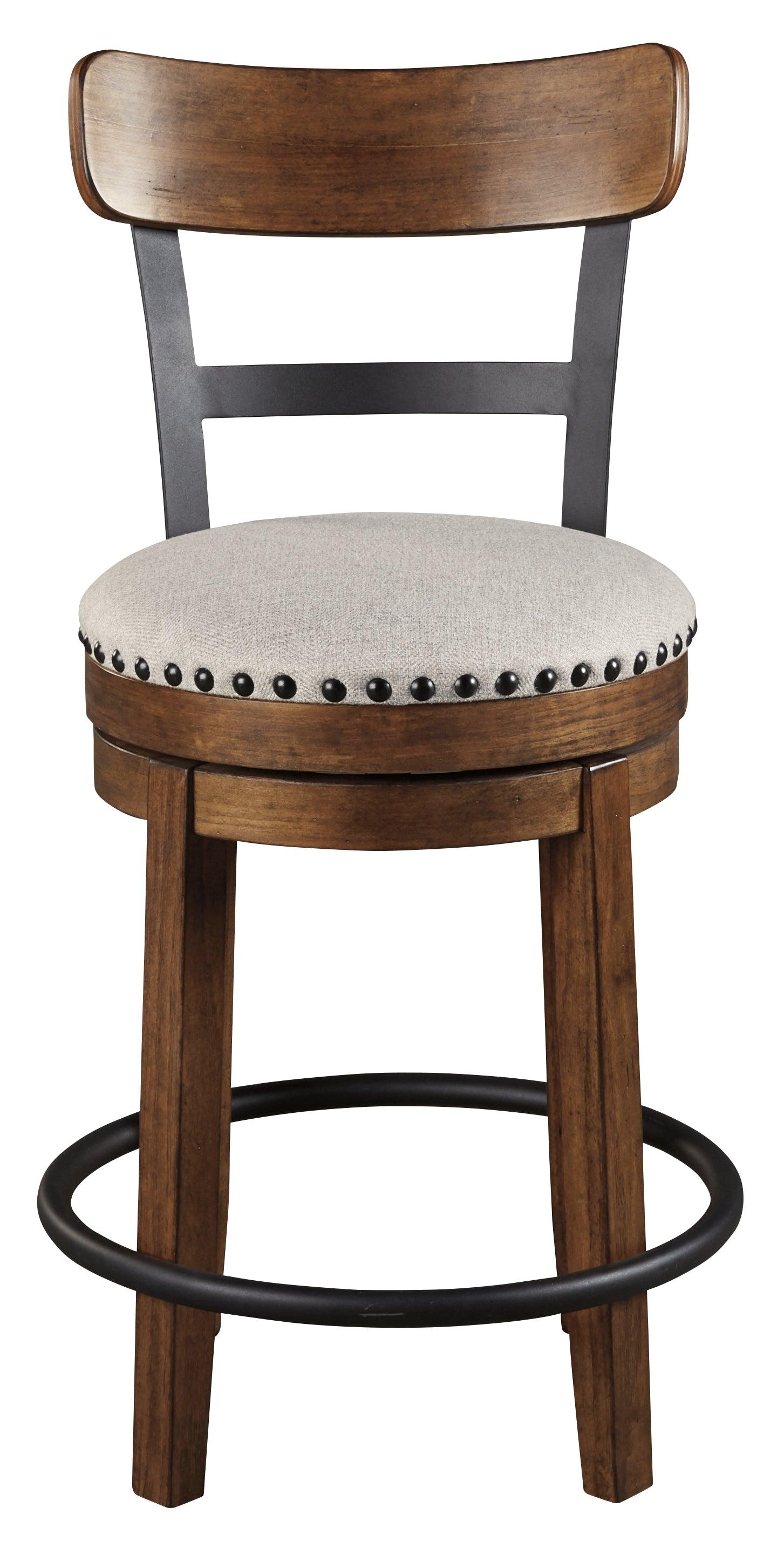 Valebeck Bar Stool side view of backrest and seat