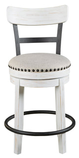 Valebeck Bar Stool side angle showing footrest