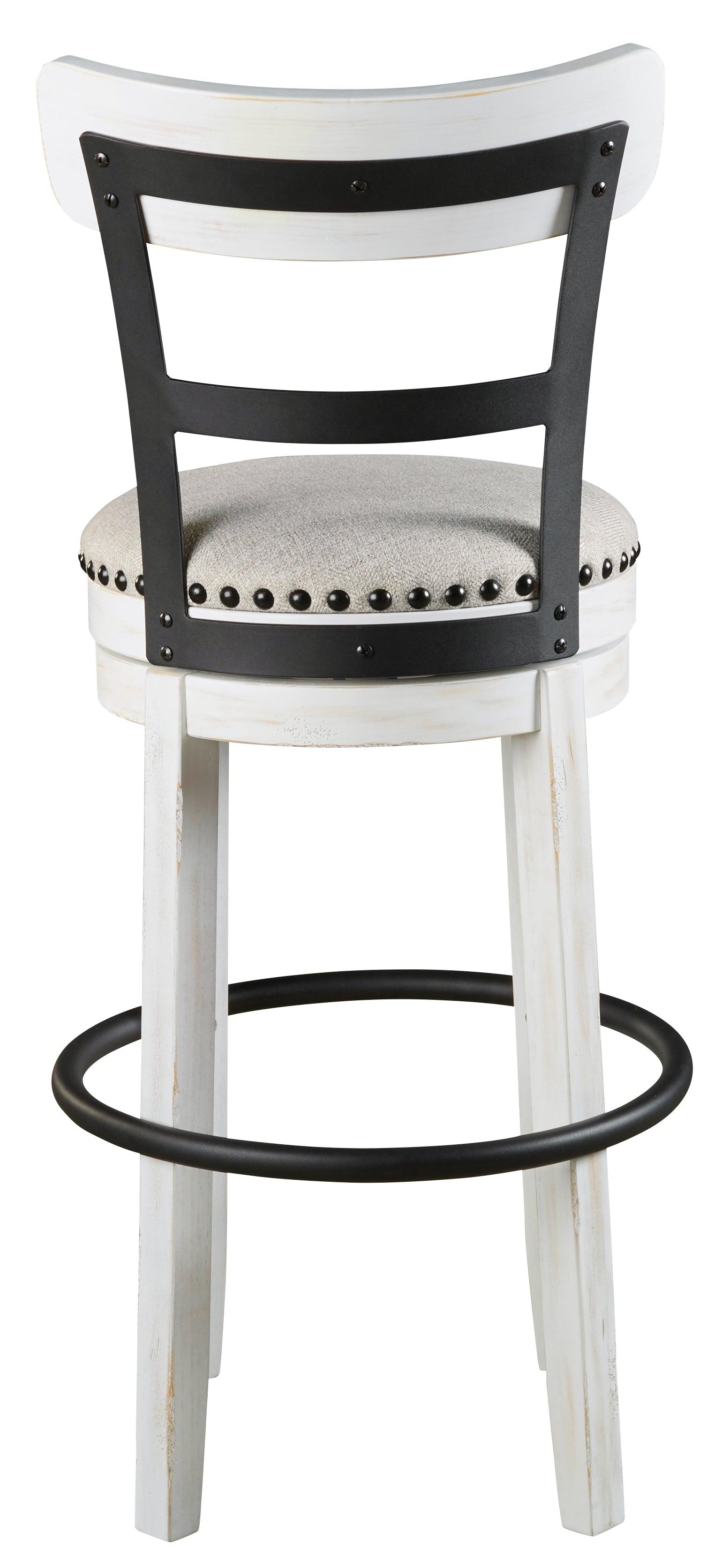 Valebeck Bar Stool front swivel view