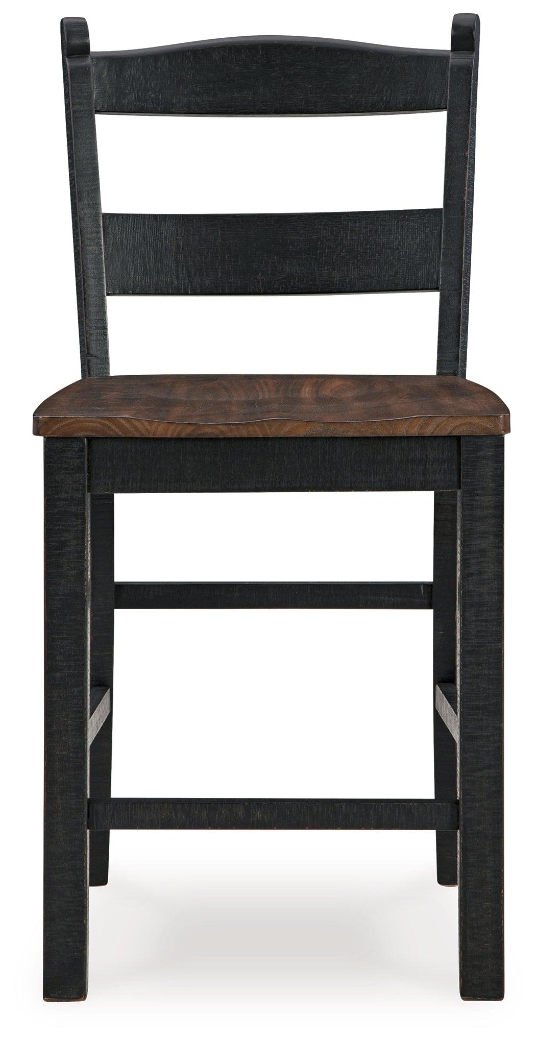 Valebeck barstool viewed from back showing frame