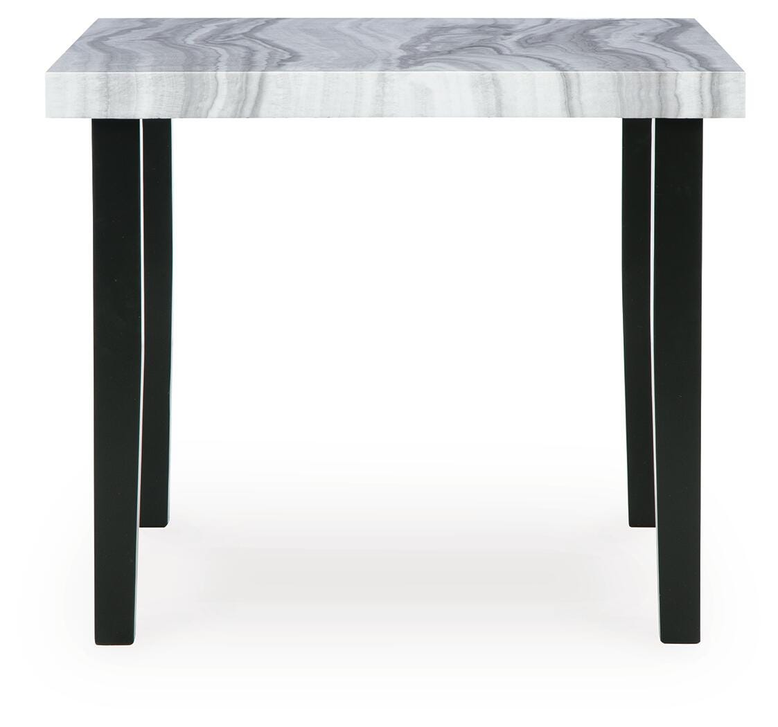 Mervannie counter height dining table front on view