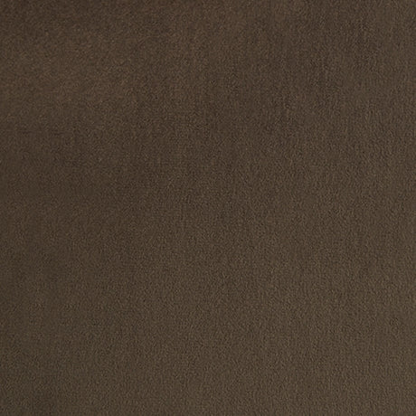 Chocolate brown velvet upholstered barstool front view