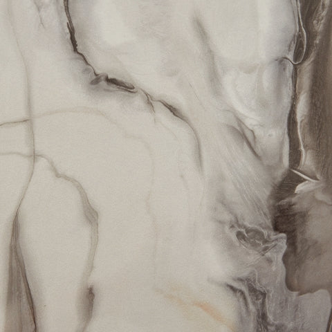 Close-up of Jeshina dining table faux marble finish