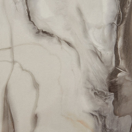 Close-up of Jeshina dining table faux marble finish