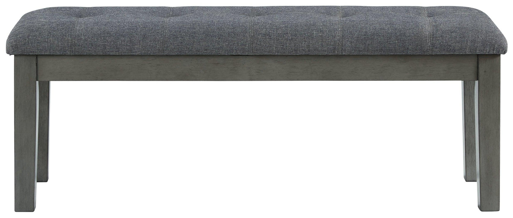 Hallanden Two-tone Gray 50 inch dining bench top view