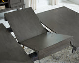 Mood shot of Hallanden Dining Extension Table with dining chairs