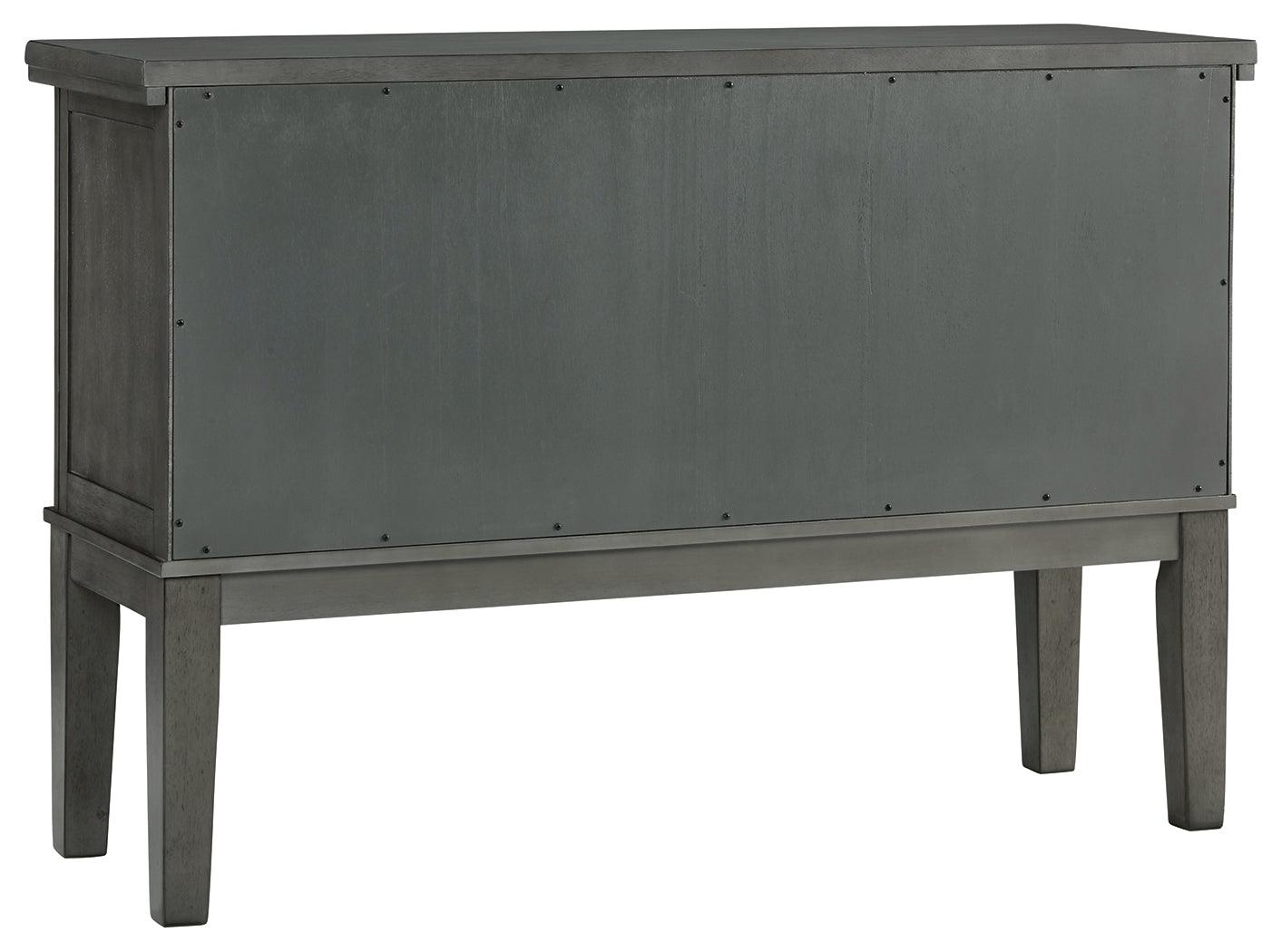 Hallanden Gray Dining Server back view