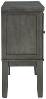 Hallanden Gray Dining Server side view