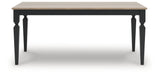 Brenkerton dining table head-on view