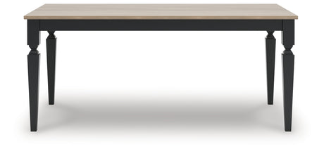 Brenkerton dining table head-on view