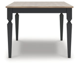 Brenkerton dining table alternate side profile