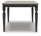 Brenkerton dining table side profile