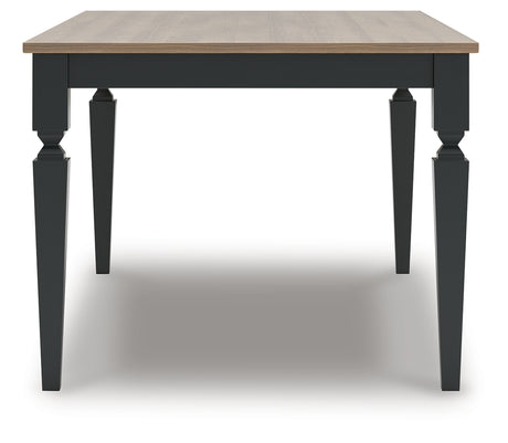 Brenkerton dining table side profile