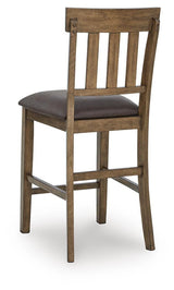 Footrest height and seat profile of counter height barstool