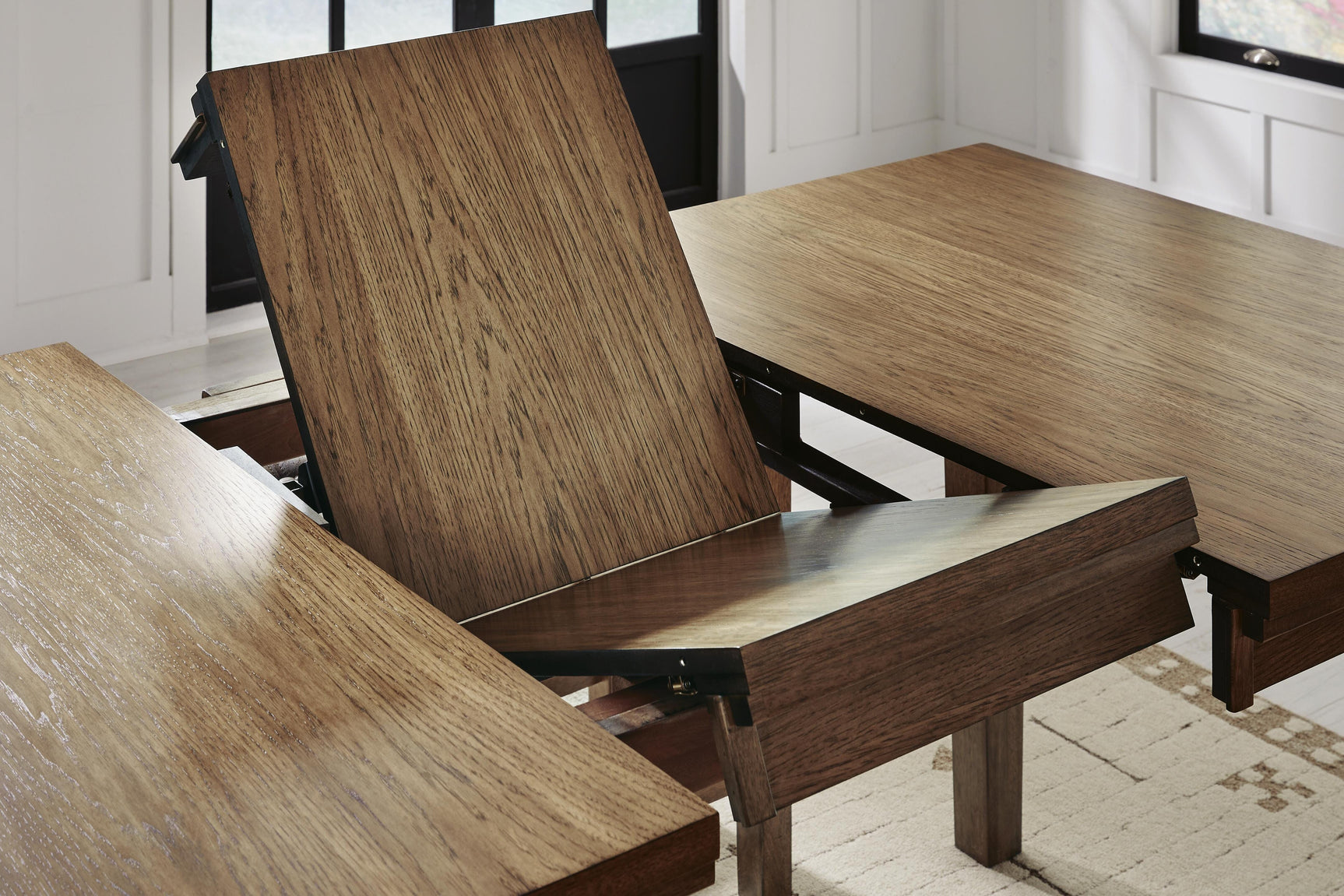 Urbinforte Light Brown Counter Height Dining Extension Table
