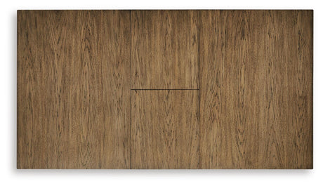 Urbinforte table top view showing wood grain