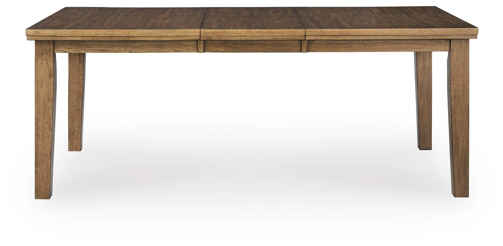 Side view of Urbinforte Light Brown Dining Extension Table