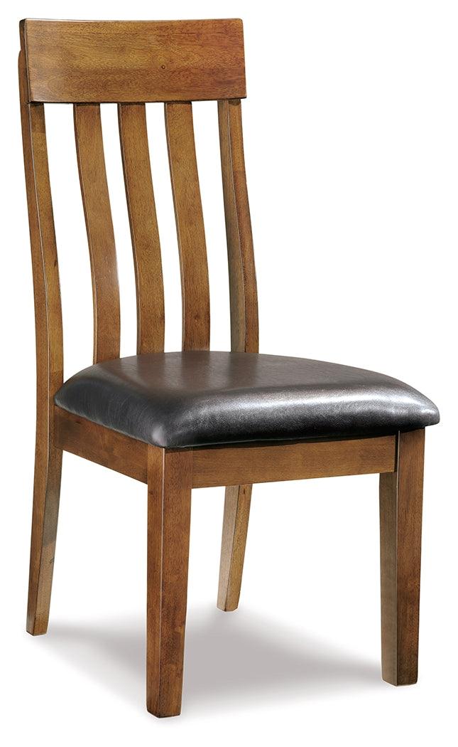 Ralene Medium Brown Upholstered Dining Chair front view