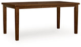 Ralene dining extension table side angle