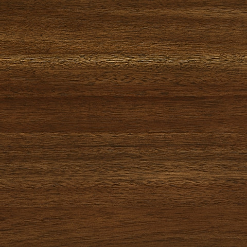 Close view of burnished medium brown finish on table leg
