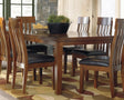 Ralene Medium Brown Dining Extension Table front view