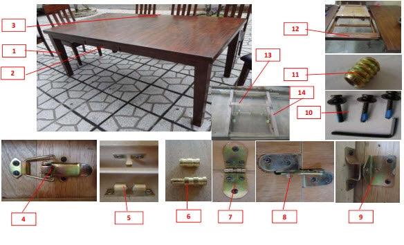 Ralene Table leaf mechanism detail