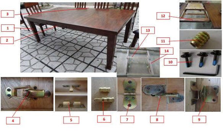 Ralene Table leaf mechanism detail