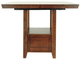 Head-on view of Ralene table without extension