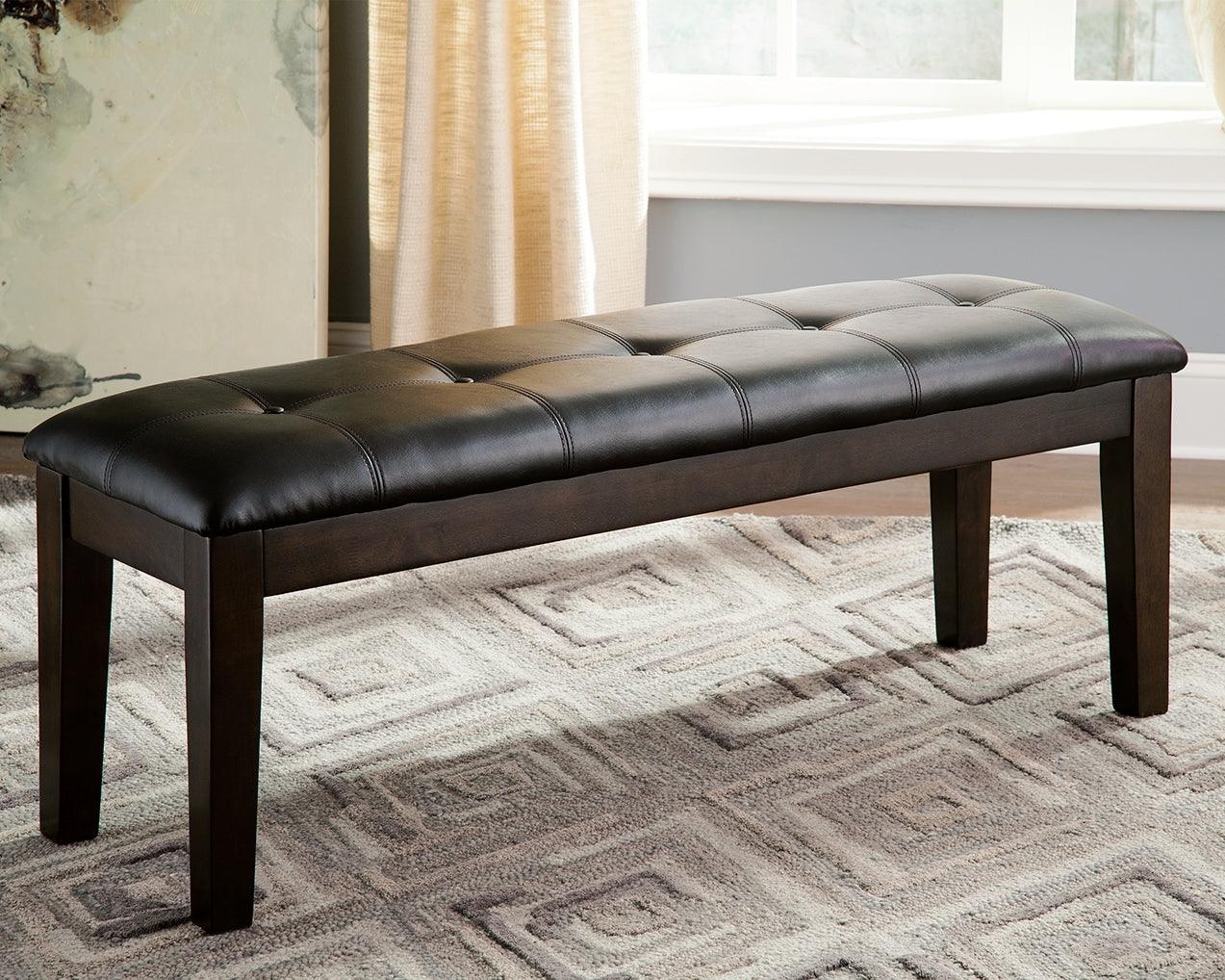 Haddigan Dark Brown Dining Bench - Ella Furniture