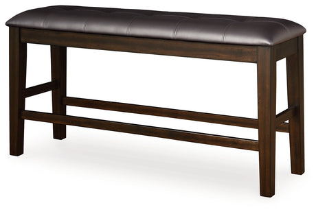 Haddigan bench angled side view