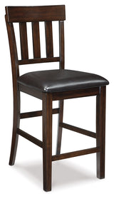 Barstool cushion and wood frame close-up