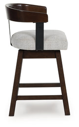 Haddigan barstool arm and seat height detail