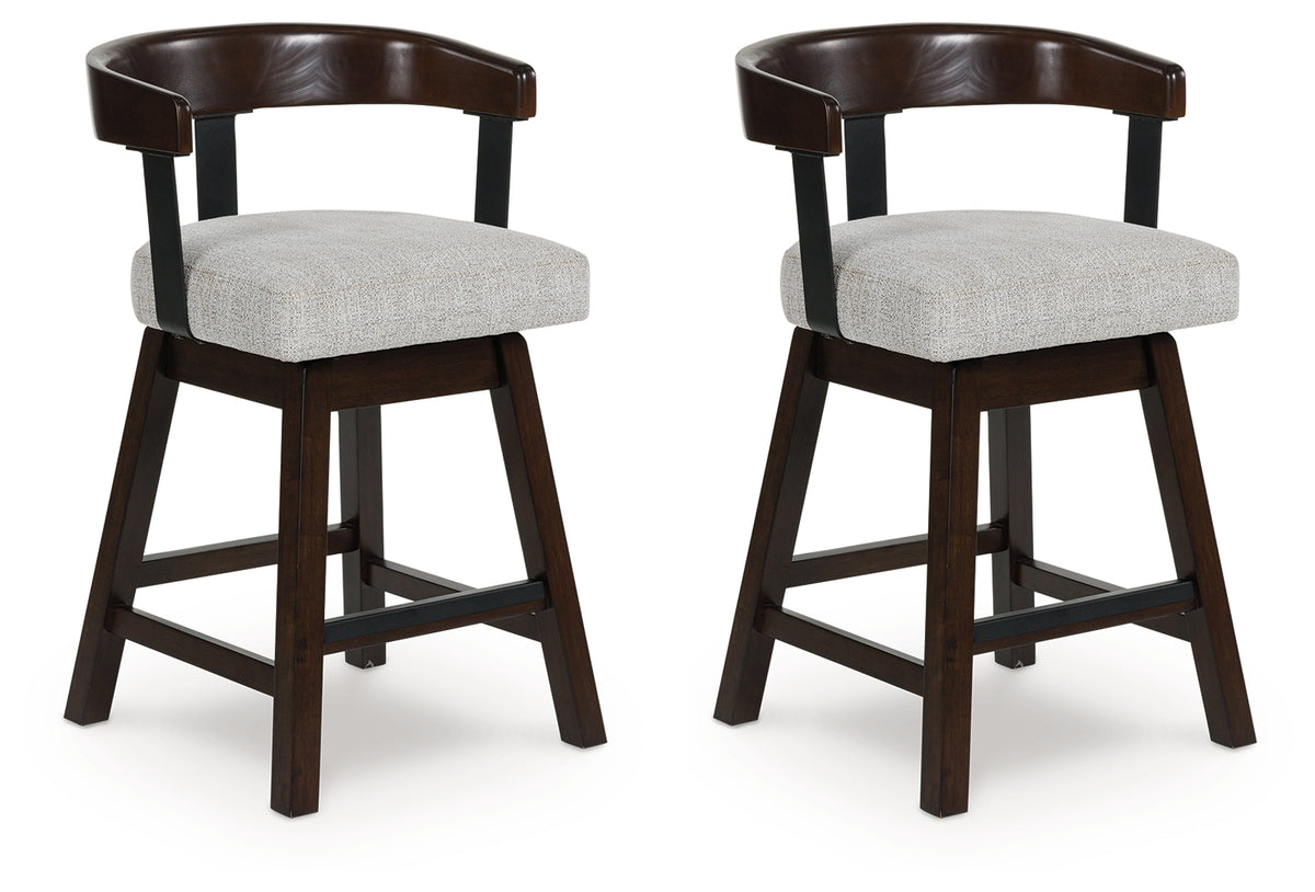 Haddigan barstool side view showing swivel seat