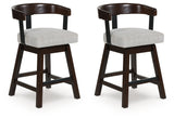 Haddigan barstool side view showing swivel seat