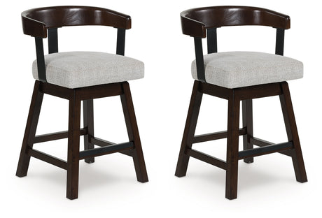 Haddigan barstool side view showing swivel seat