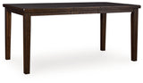 Haddigan Counter Height Dining Extension Table with butterfly leaf extended