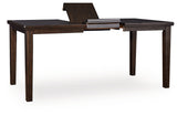 Side view of Haddigan Counter Height Dining Extension Table