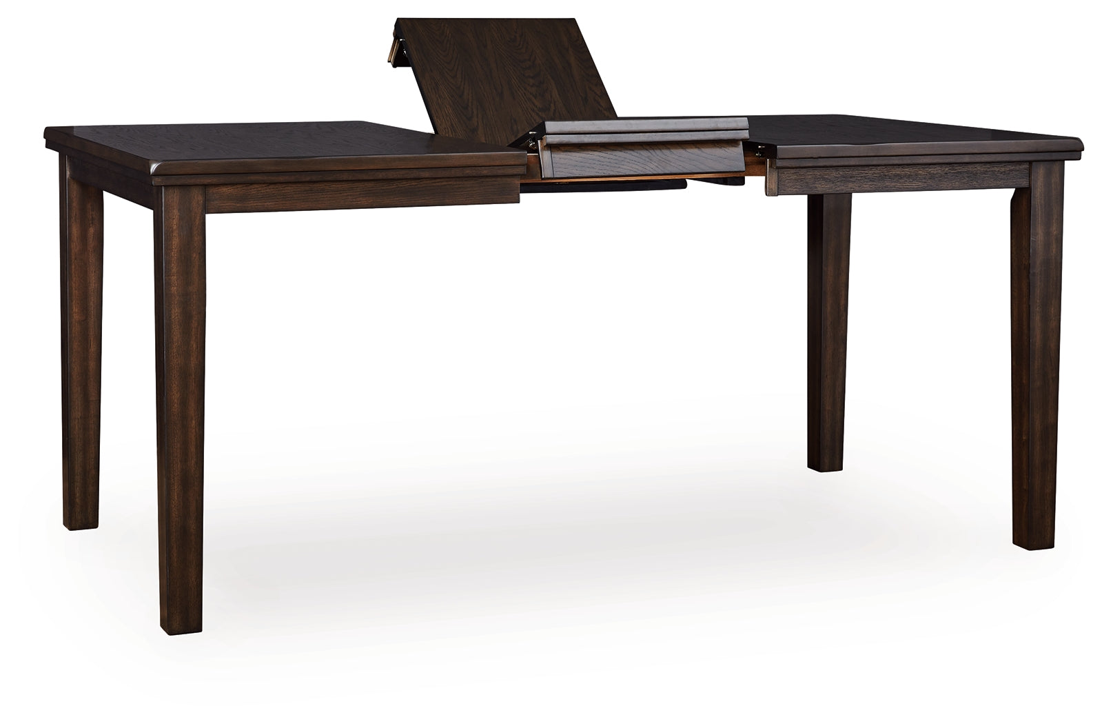 Side view of Haddigan Counter Height Dining Extension Table