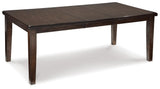Close-up detail of Haddigan table corner showing softened distressing