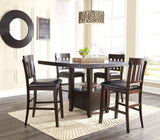 Haddigan Dark Brown Counter Height Bar Stool - Ella Furniture