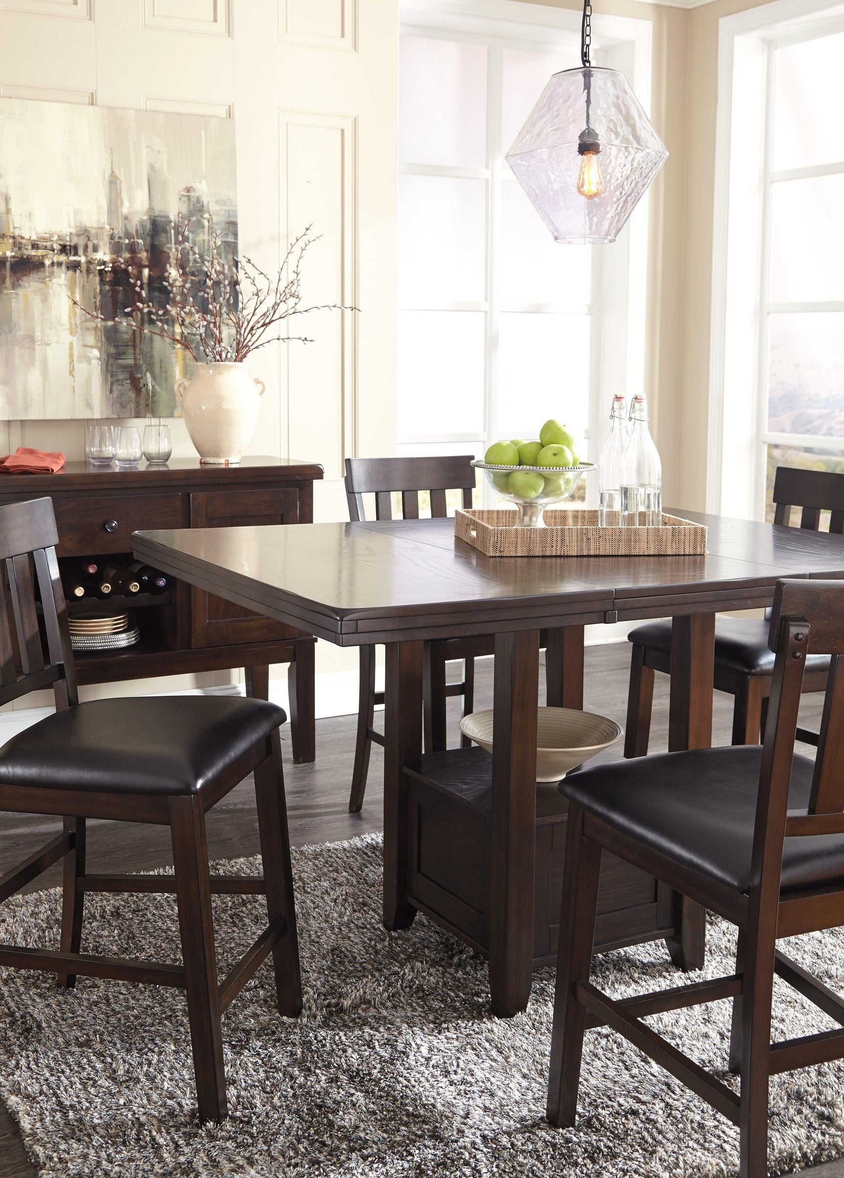 Lifestyle setting with Haddigan Dining Extension Table
