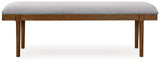 Lyncott Upholstered Dining Bench side view