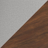 Lyncott Dining Table with 4 Chairs in gray and brown finish, front view
