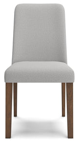 Lyncott Gray Brown Dining Chair back view